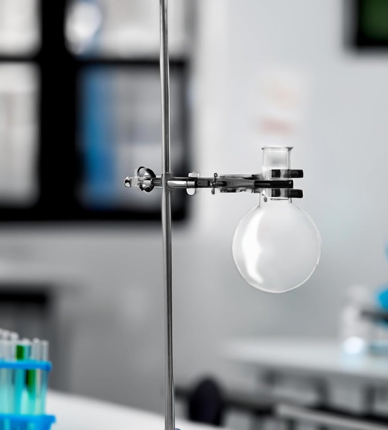 EISCO Lab Clamp for Lab Stand, Beaker Holder or Flask Clamp - Heat Resistant PVC Coated Prongs for Holding Objects up to 3.5 Inch Diameter - Boss Head Connects to Lab Stand Rods - Image 5